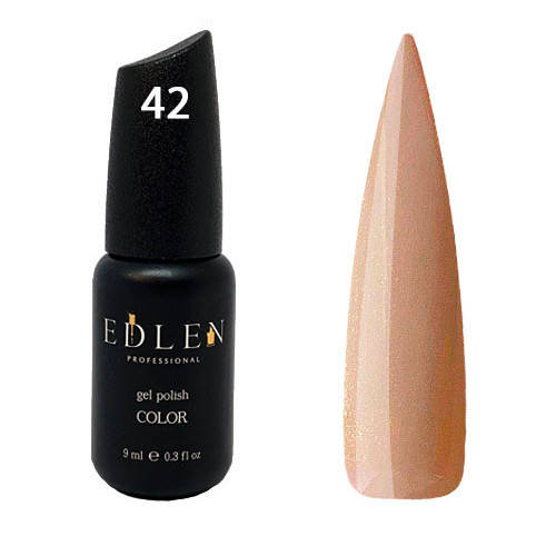 

Бежевый гель лак с золотым шиммером Edlen Colour 9ml. №042
