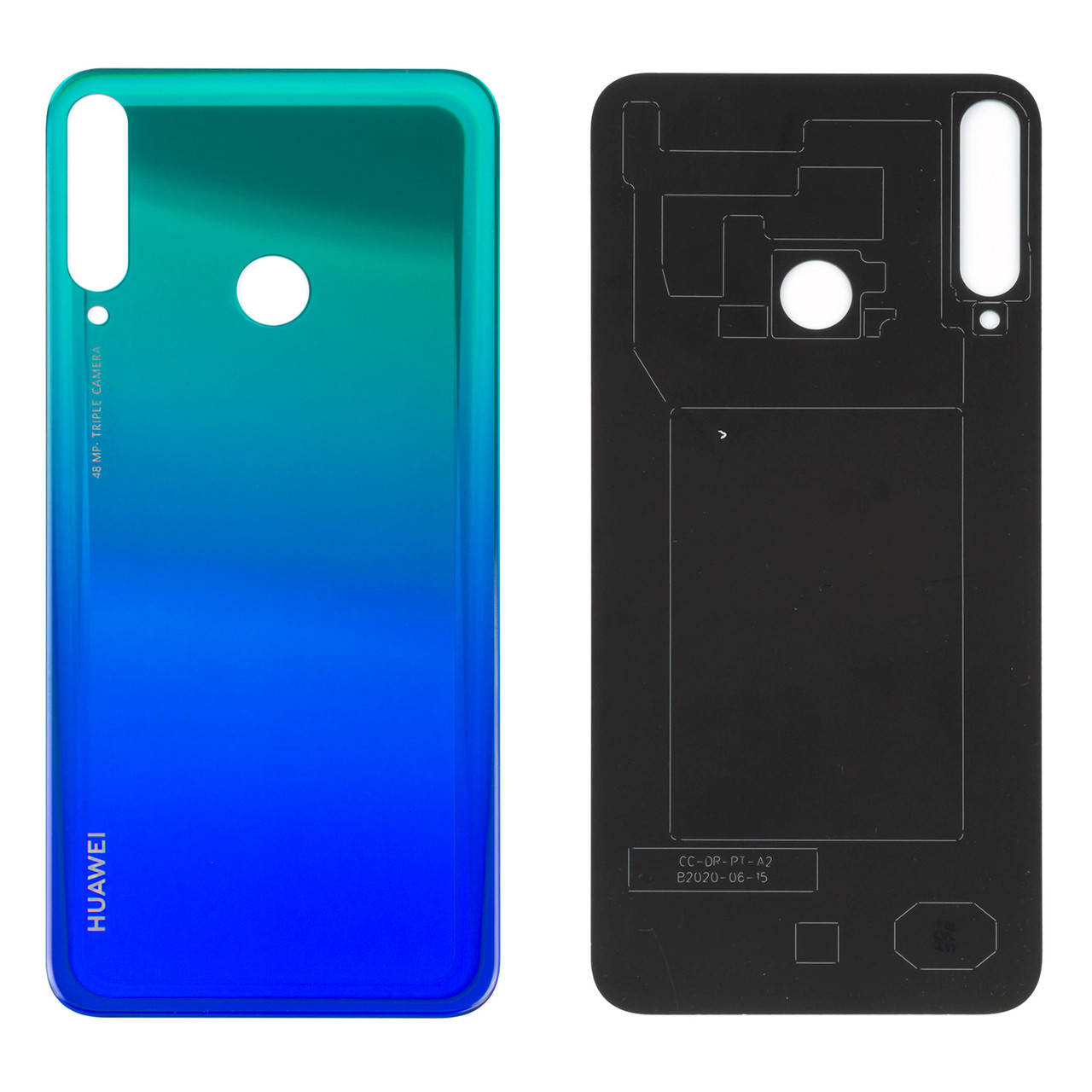 

Задняя крышка HUAWEI P40 Lite E (2020) синяя, Синий
