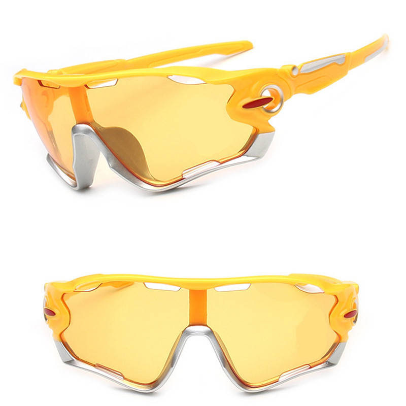 

Очки велосипедные Robesbon Jawbreaker 9270 спортивные велоочки Yellow, Желтый