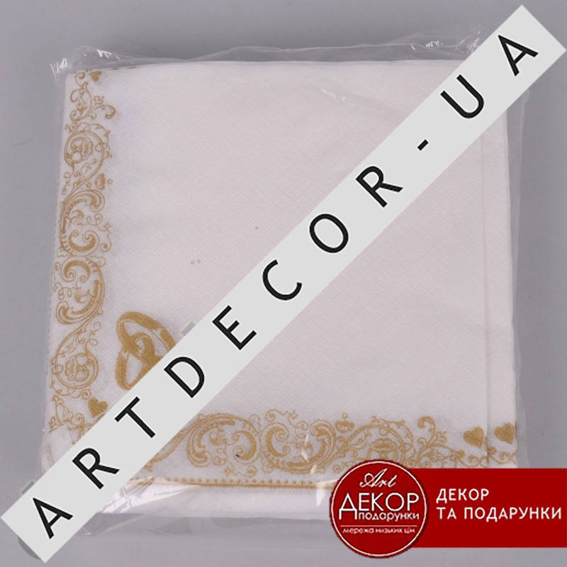 

Салфетки 33*33см свадебные (50шт)