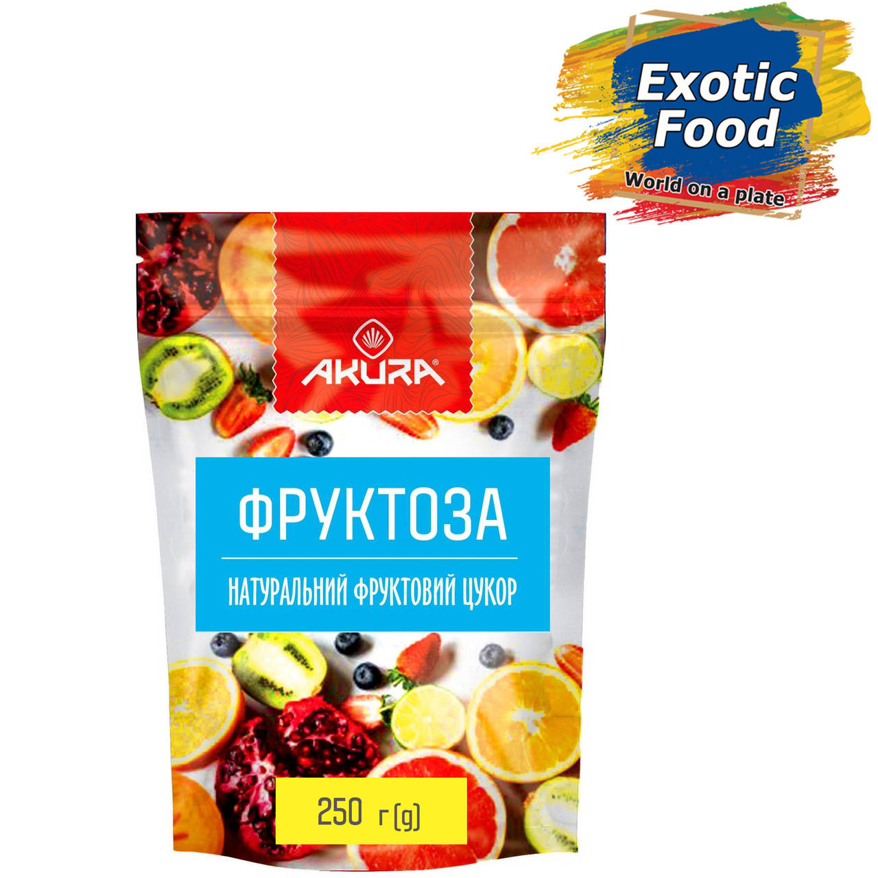 

Фруктоза 250 г. ТМ "AKURA"