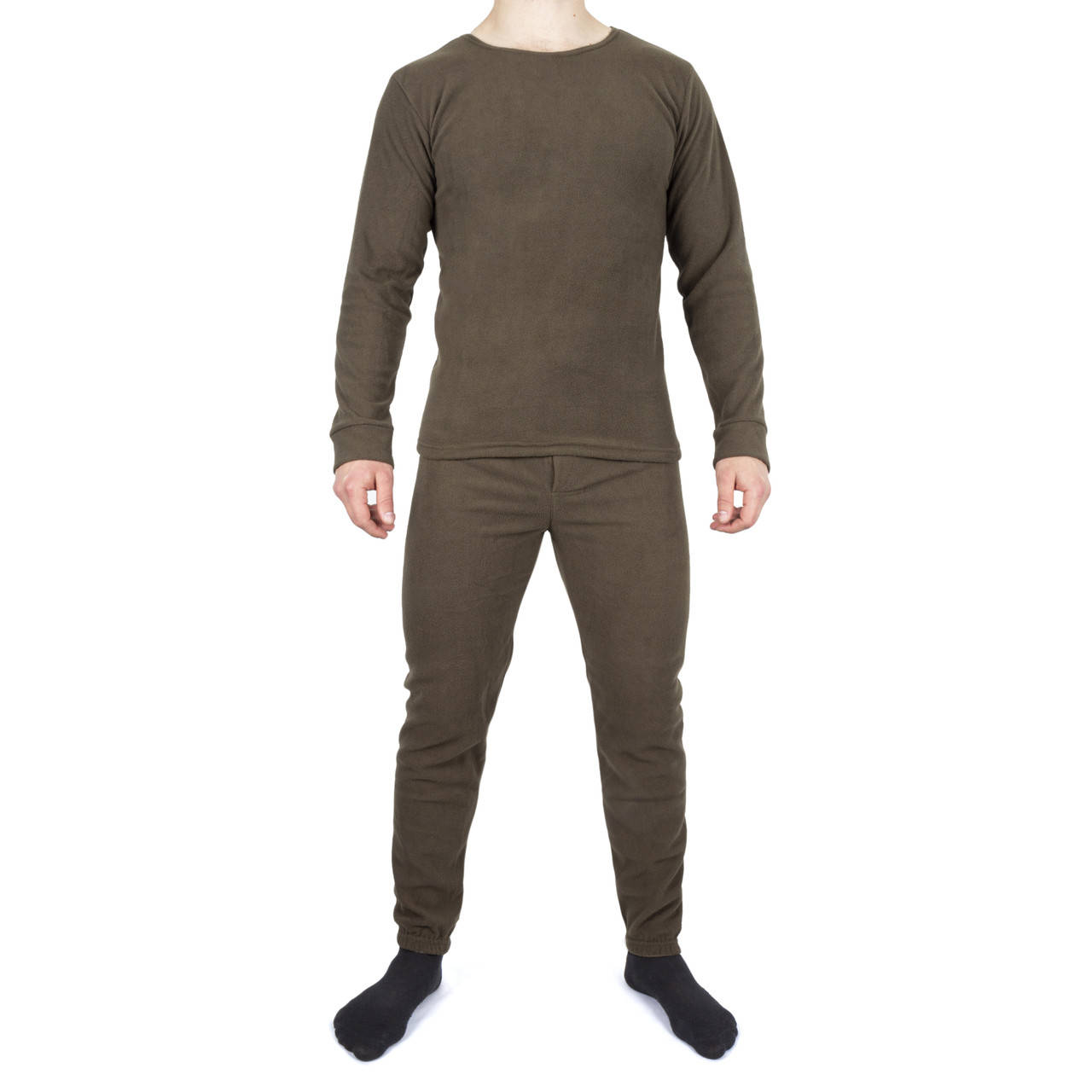 

Термобелье флисовое с круглой горловиной (комплект) Olive 2XL, Оливковый