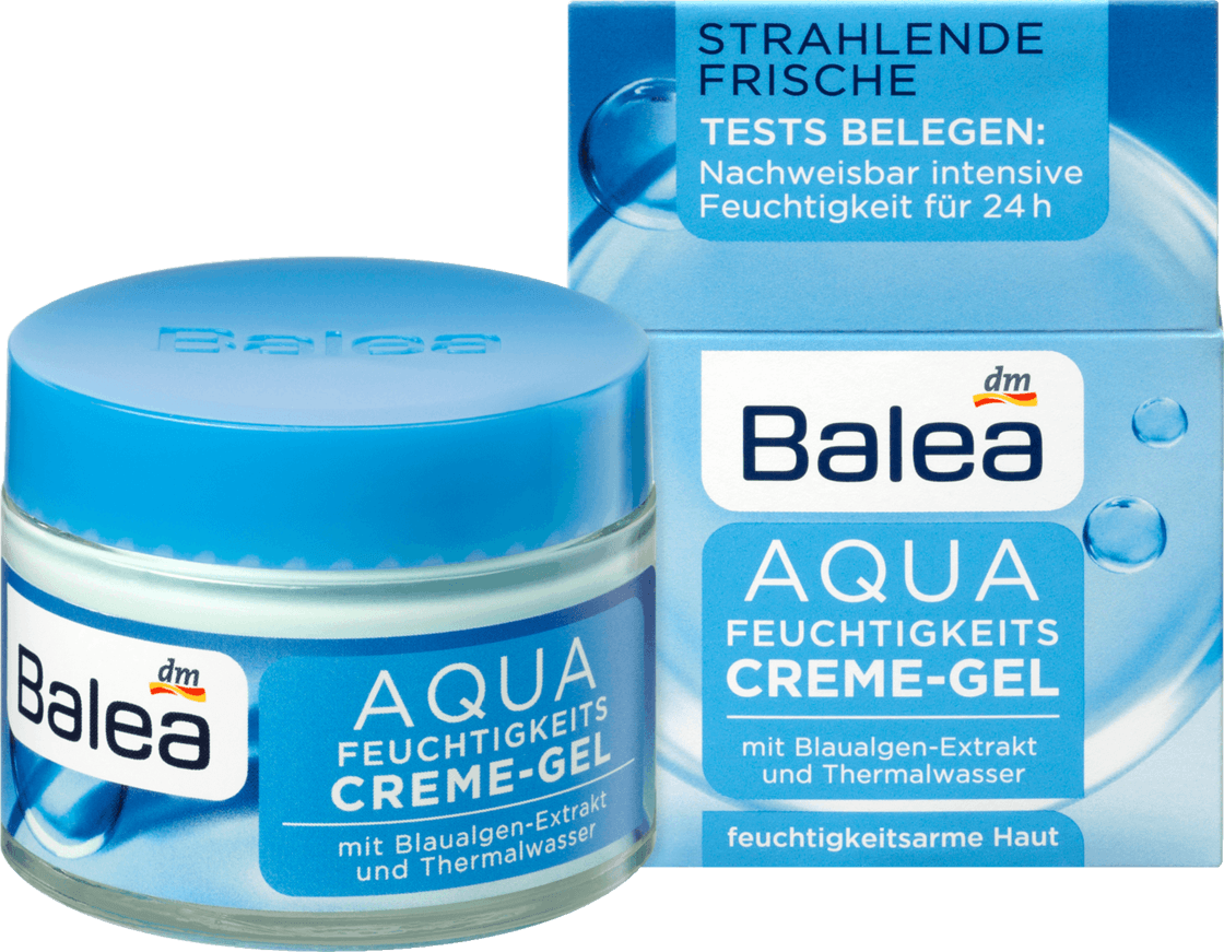 

Дневной увлажняющий крем - гель Balea Aqua Tagespflege Feuchtigkeits-Cremegel​, 50 ml.