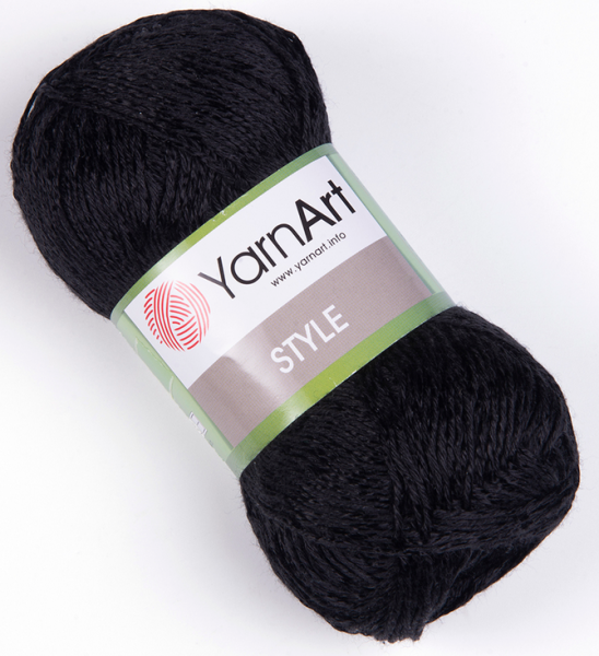 

Пряжа Style Yarnart-651, Черный