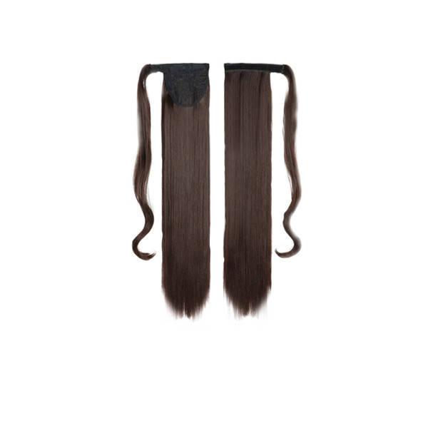 

Хвост шиньон XR Hair Темно-коричневый 55 см XR-504, Темно-русый