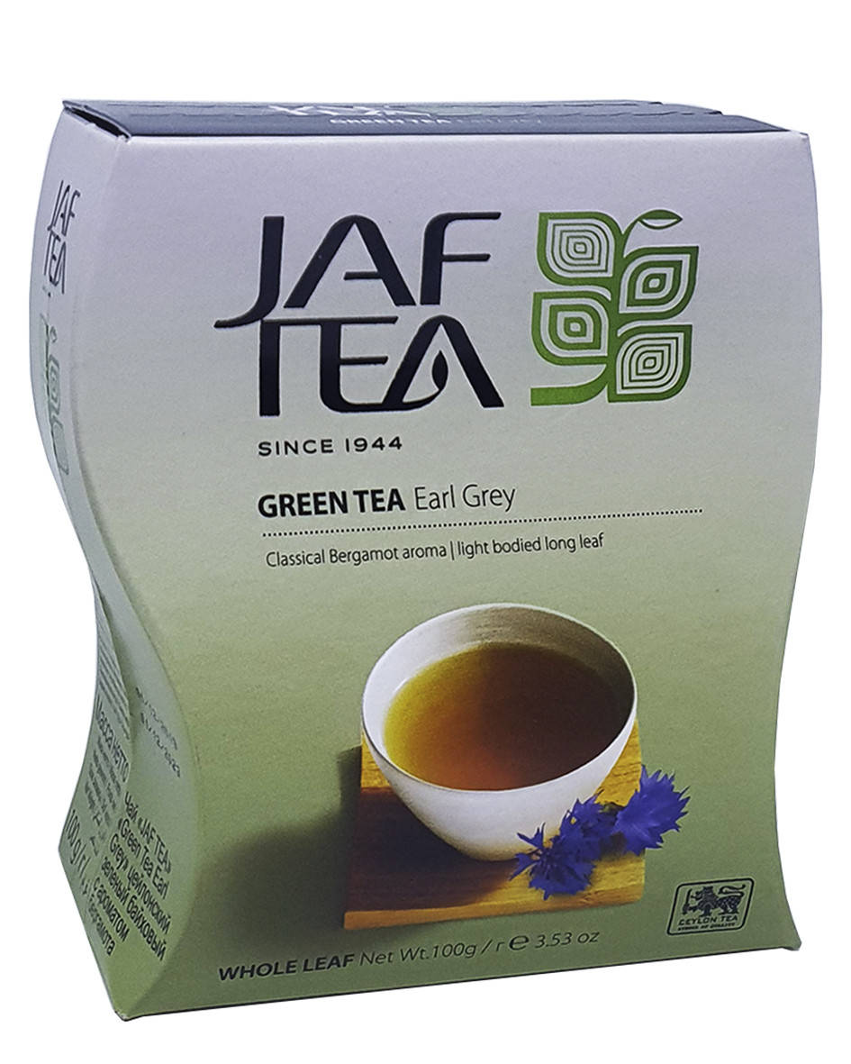 

Чай зелений з ароматом бергамота Jaf Tea Earl Grey 100 г (53435)