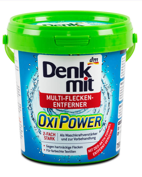 

Порошок пятновыводитель для цветного белья DenkMit Multi-Flecken-Entferner Oxi Power 750г
