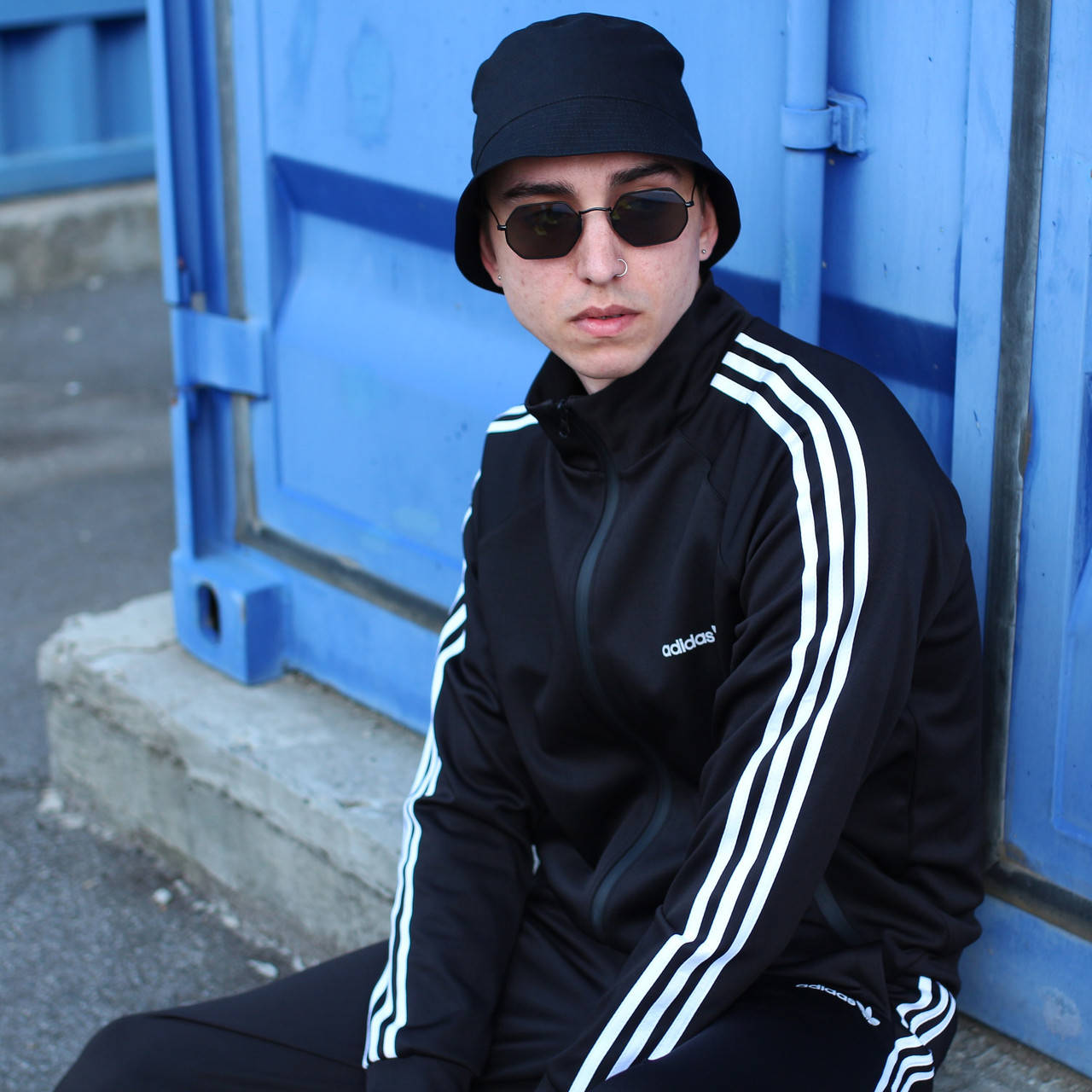

Олимпийка Adidas (Адидас) крепдайвинг | кофта мужская осенняя весенняя Премиум XL, Черный