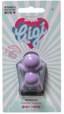 

Ароматизатор в авто на дефлектор Mr&Mrs Fragrance GIGI "MULBERRY", шелковица, апельсин