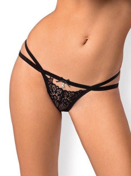 

Стринги черные Obsessive 838-THO-1 L/XL, Черный