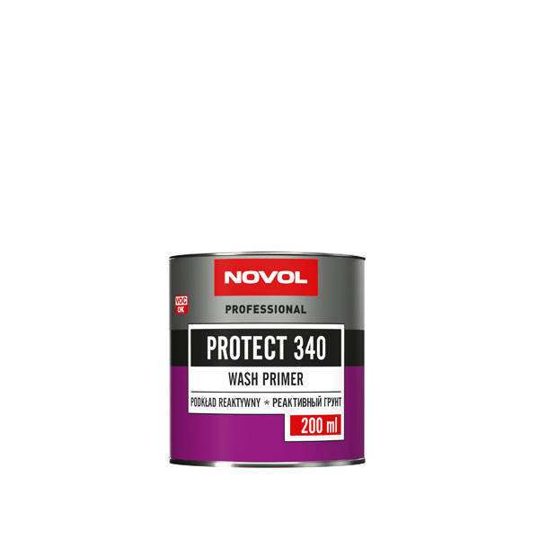 

Грунт кислотный реактивный Protect 340 1+1 0,2л+0,2л отв-ль H5910 NOVOL, Красный