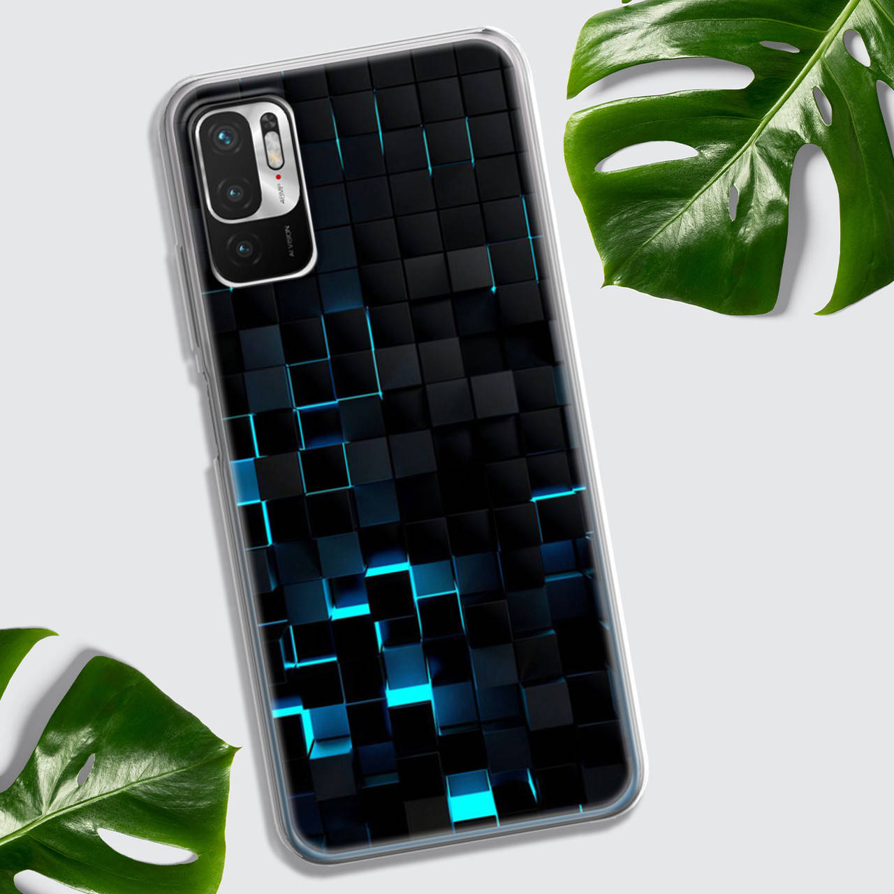 

Чехол BoxFace Xiaomi Redmi Note 10 5G с принтом Cubes, Прозрачный
