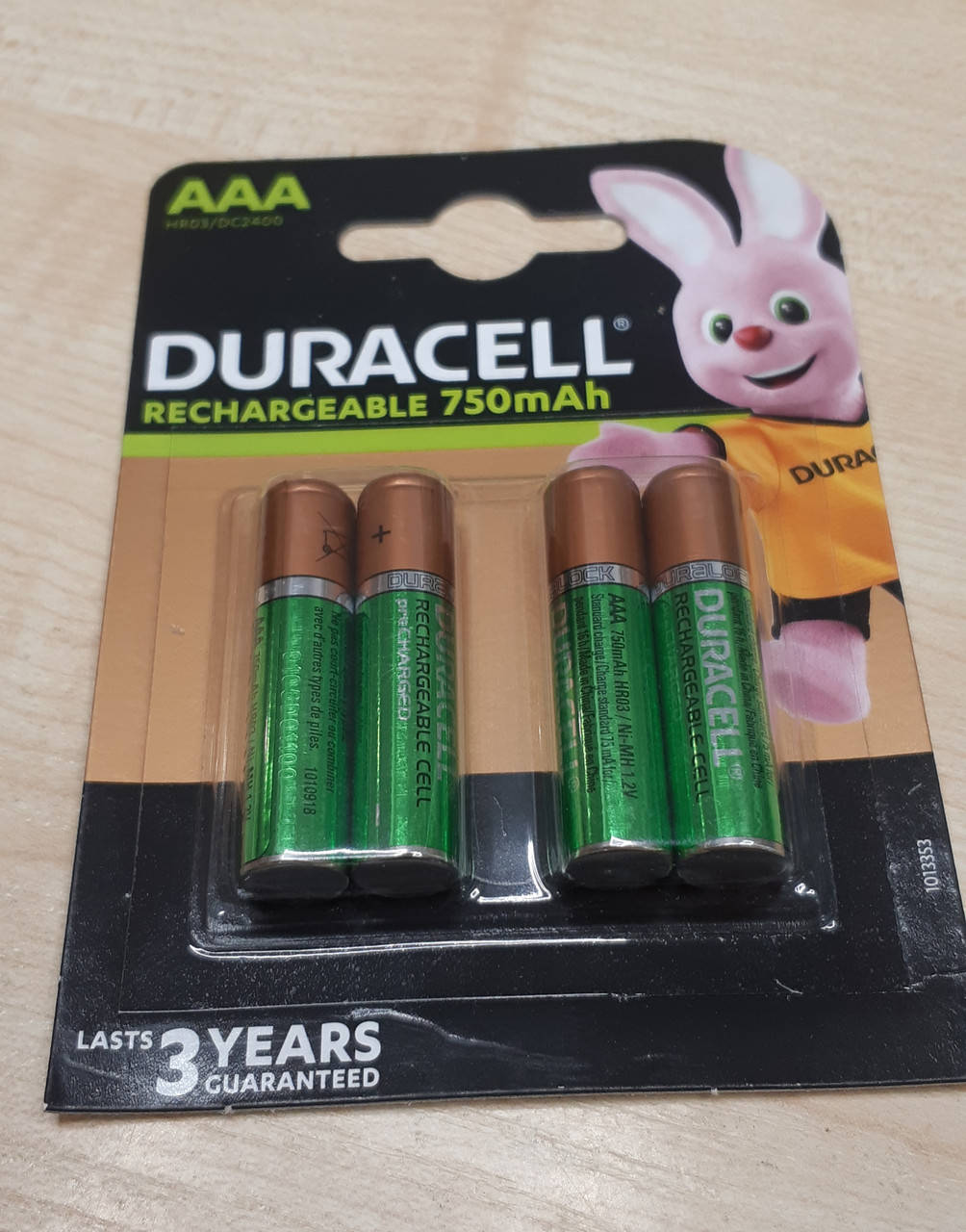 

Аккумулятор DURACELL RECHARGE DC2400 AAA/HR03 750mAh (4шт)