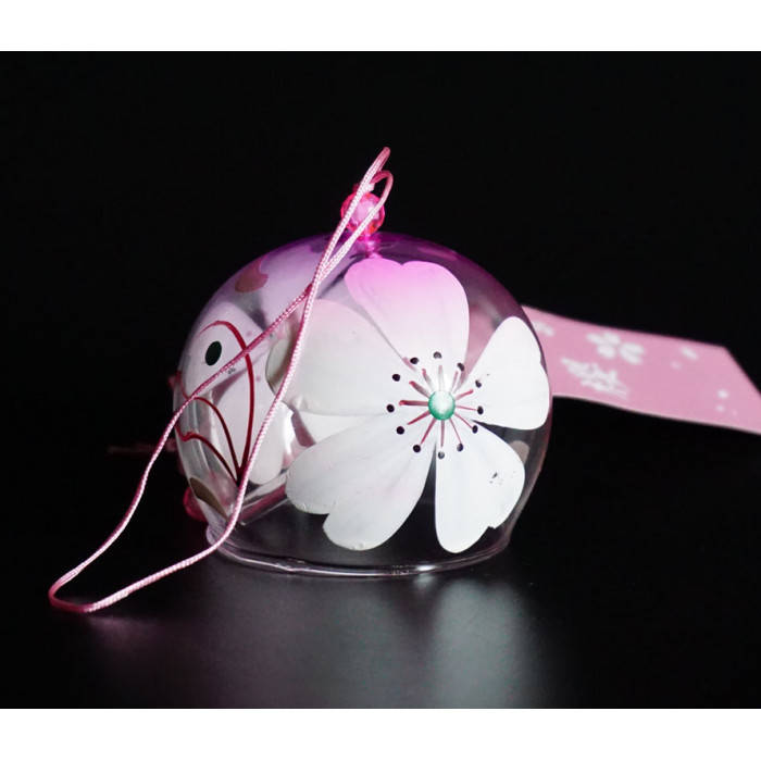 

Японский колокольчик Фурин "Цветы" стекло