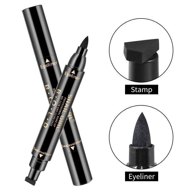 

Двухсторонний лайнер Snail Girl Eyeliner, подводка штамп для стрелок! улучшенная