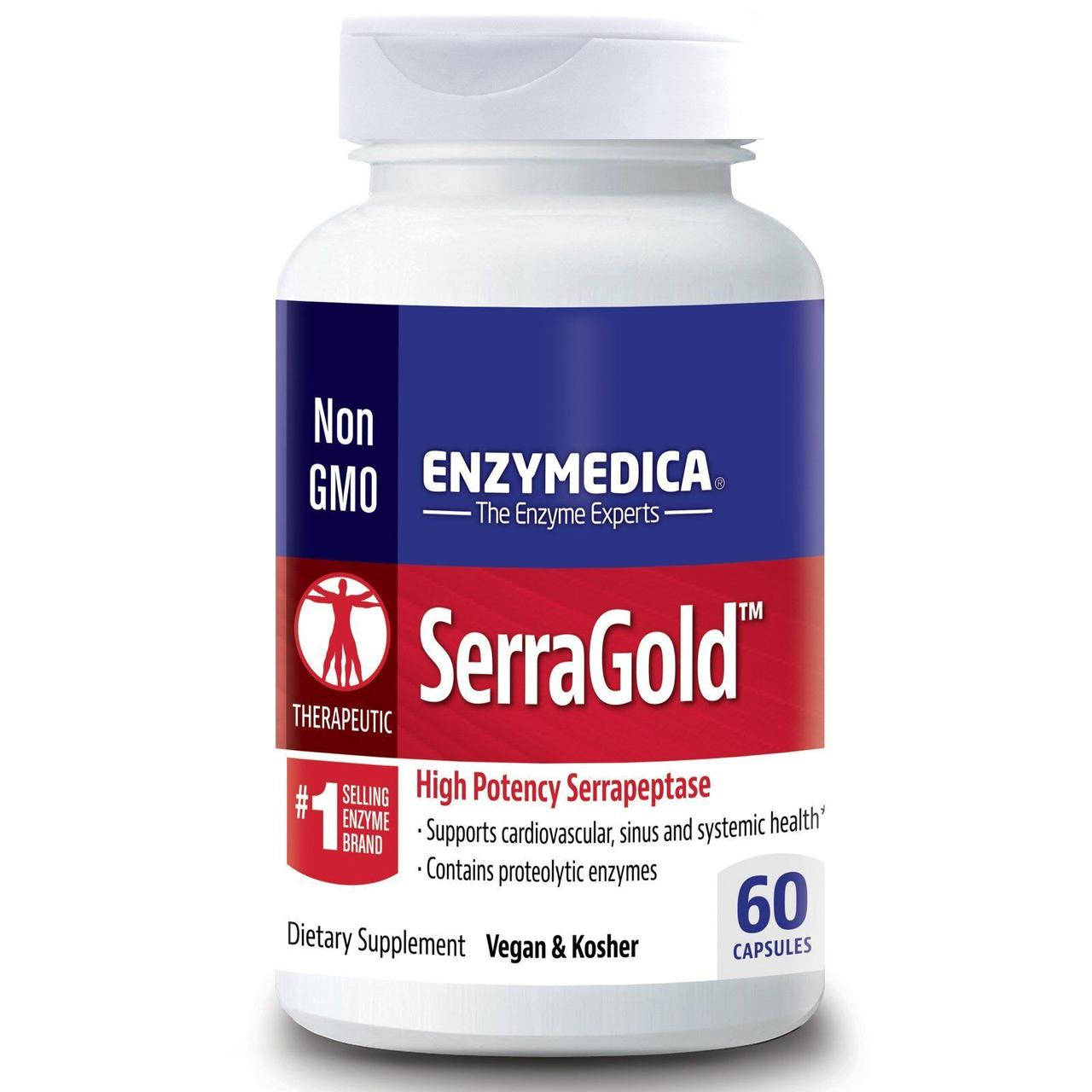 

Серрапептаза для сердца (High Activity Serrapeptase) 100000 SPU 60 капсул