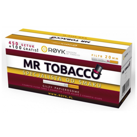 

Сигаретные гильзы Mr Tobacco с фильтром 2см 550шт