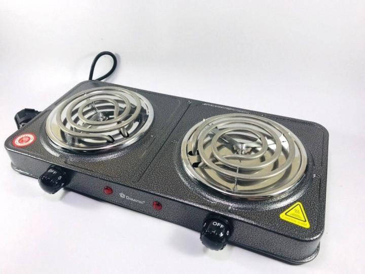 

Плита электрическая настольная двоконфорочная спиральная Domotec MS 5802 2000 Вт