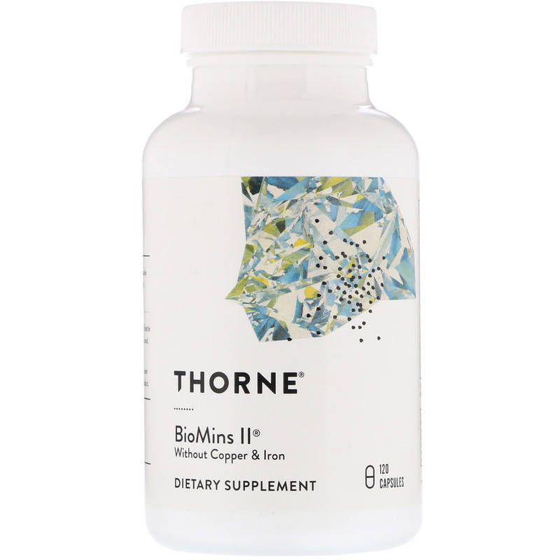 

Мультиминералы формула, Biomins II, Thorne Research, 120 капсул (THR-00665)