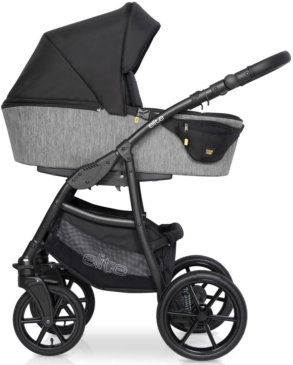 

Детская универсальная коляска 3 в 1 Riko Elite 04 Carbon, Темно-серый