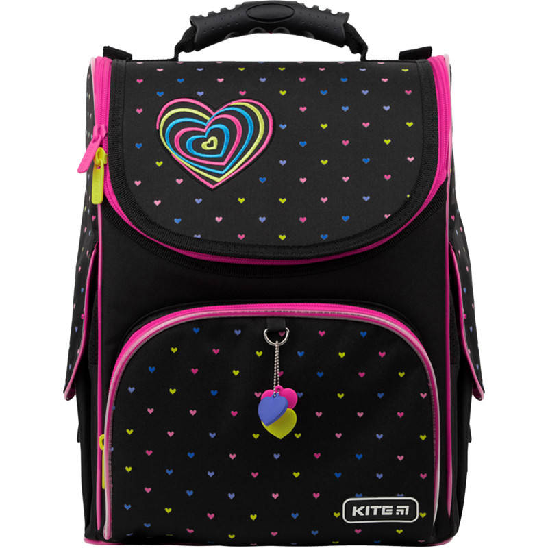 

Рюкзак школьный каркасный с led-подсветкой Kite Education Hearts (K22-501S-4)