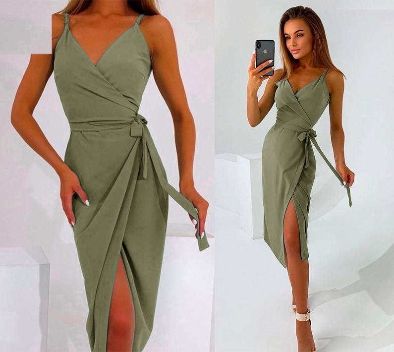 

Платье на бретельках с запахом "Vivien"