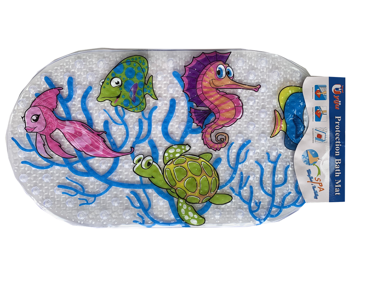 

Антискользящий коврик в ванную для детей Морской конек 65*35