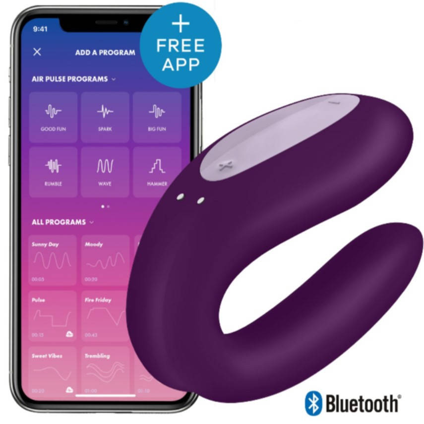 

Вібратор для пар Satisfyer Double Joy, Белый