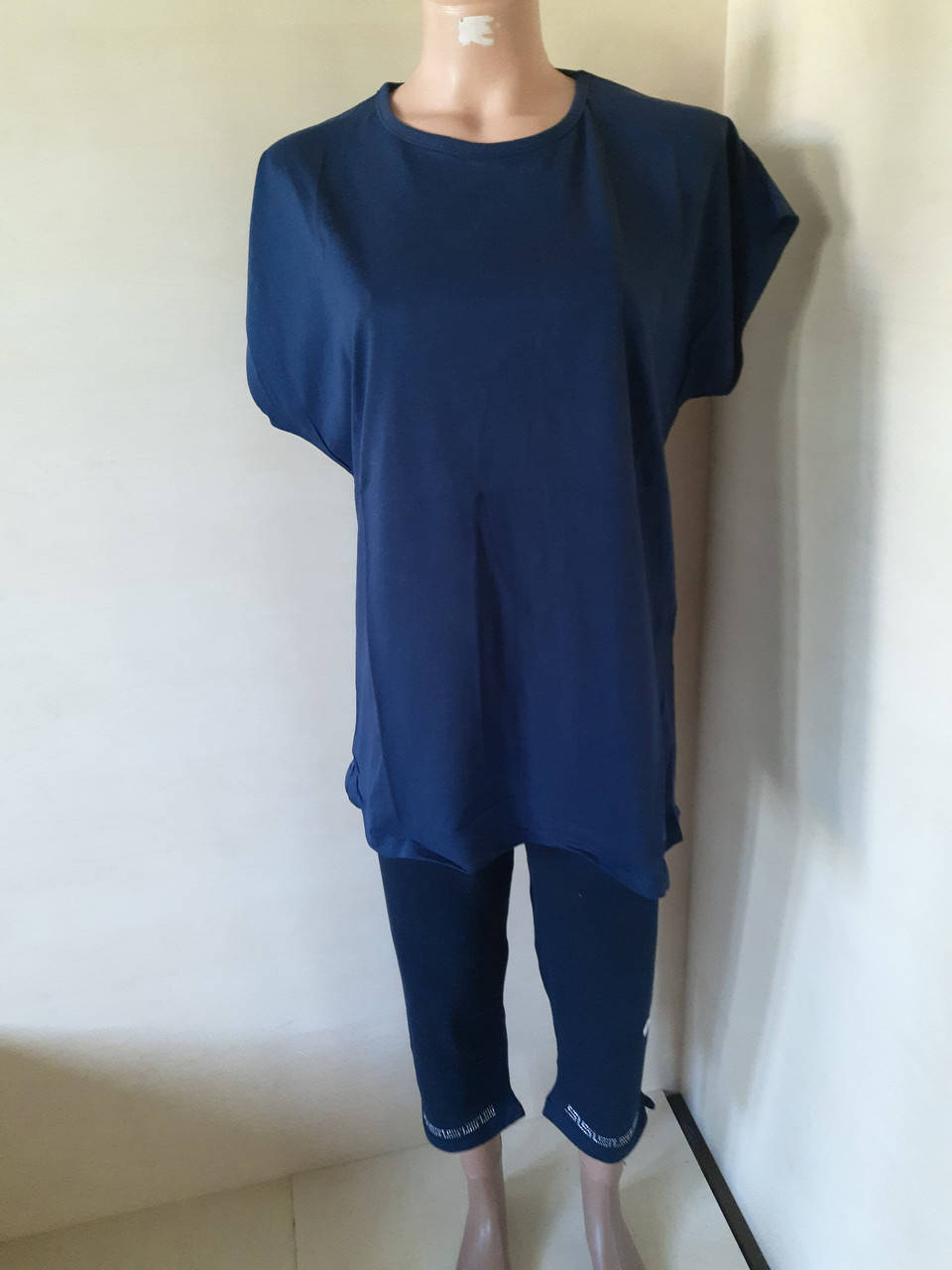 

Женская летняя футболка большие размеры 52 - 58, Синий