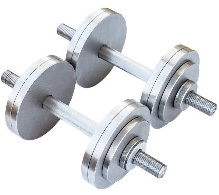 

Гантели металлические разборные 2 по 12 кг металл наборные для дома комплект, Серый