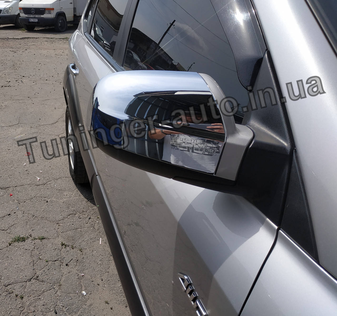 

Хром накладки на зеркала Hyundai Tucson 2004-2011 (Autoclover/Корея)