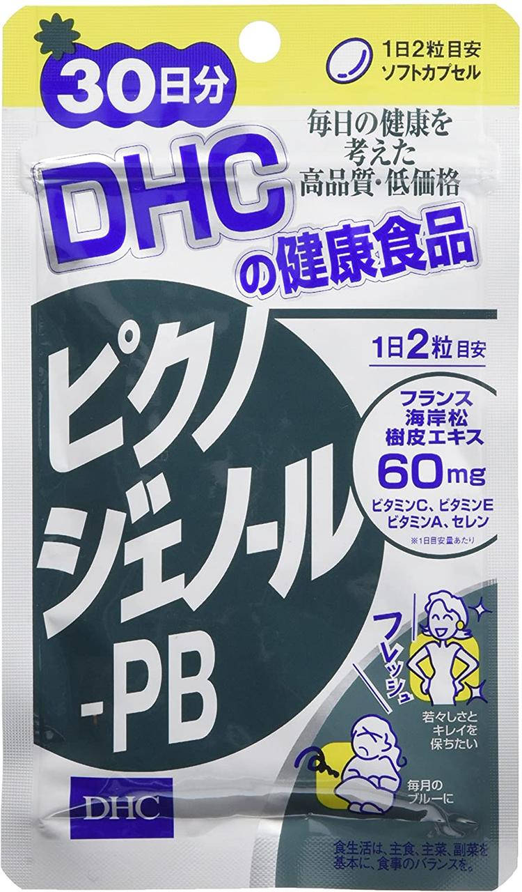 

DHC Pycnogenol-PB Пикногенол антиоксидант, Витамины А,С,Е, селен, 60 капсул на 30 дней