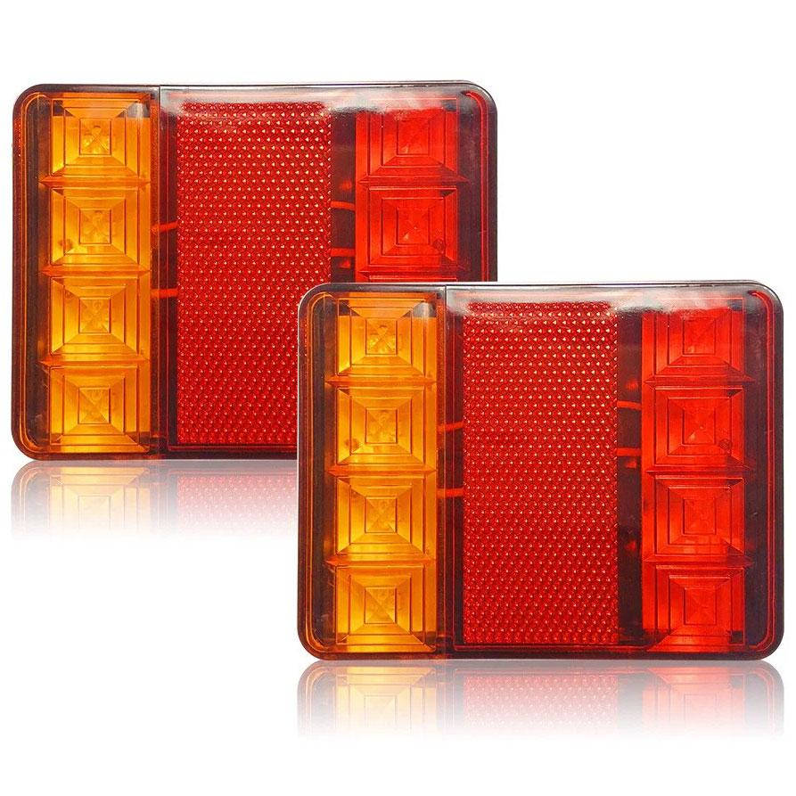 

Фонари светодиодные 8 LED задние 12V-80V (2шт.) SQ-0010