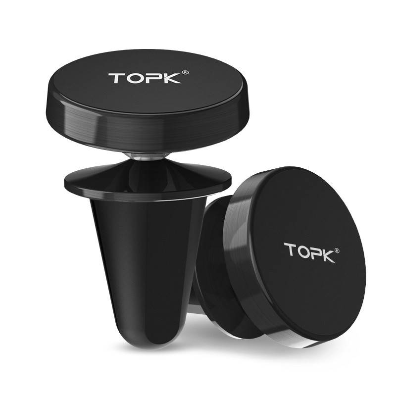 

Автодержатель для телефона магнитный TOPK 360 черный (D03-BL)
