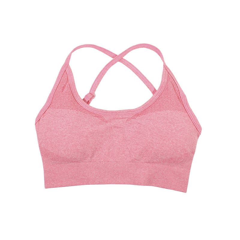 

Спортивный топ для фитнеса Lesko 9187 Pink размер M йоги занятий спортом женский BB