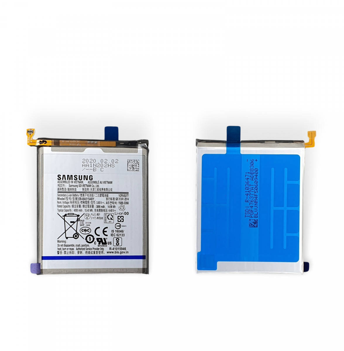 

Батарея EB-BA515ABY Samsung A51 (SM-A515) сервисный оригинал с разборки (износ до 10%)