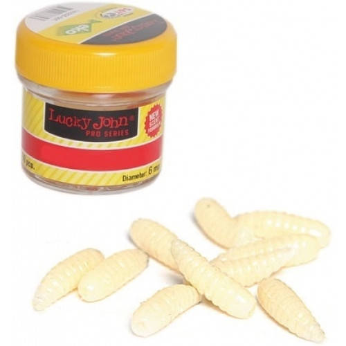 

Опариш силіконовий білий Lucky John Maggot 12mm * 30