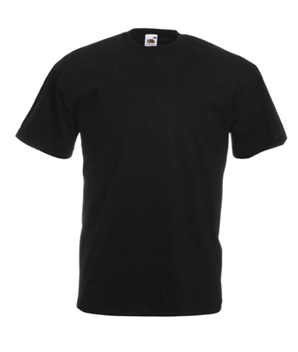 

Футболка мужская черная Fruit of the Loom 3XL