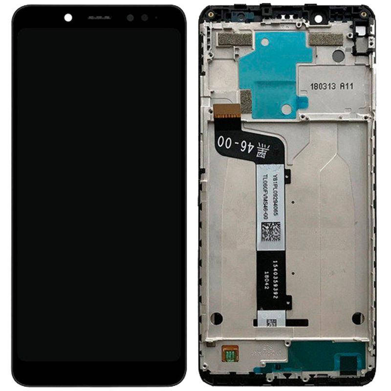 

Дисплей и сенсор (модуль) на Xiaomi Redmi Note 5 черный с рамкой