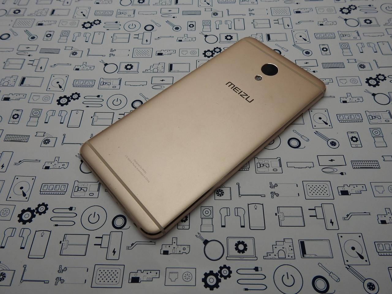 

Задняя крышка Meizu M5 Note M621H золото Сервисный оригинал с разборки, Золотистый
