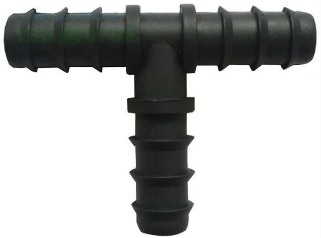 

Тройник для капельной трубы 1/2" черный (25) (100)