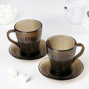 

Набор дымчатых чайных кружек Luminarc Eclipce 280 мл 4 предмета (P1888), Коричневый