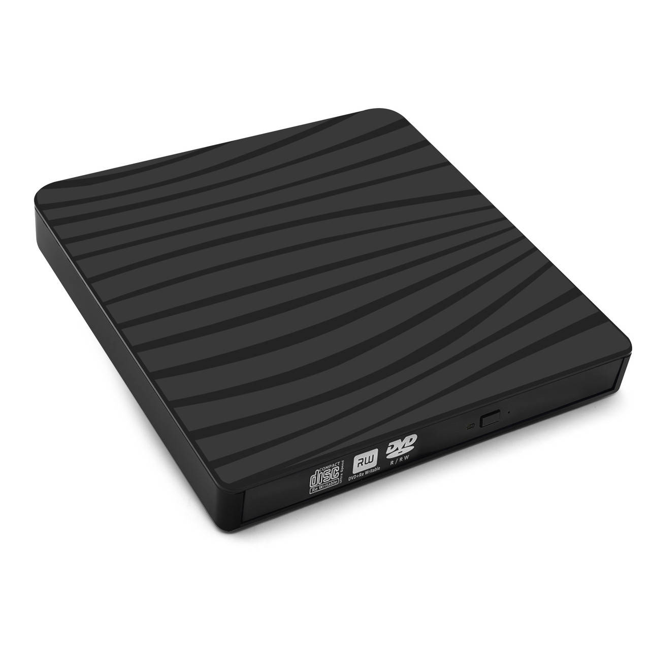 

Внешний DVD-привод USB 3.0 Тип-C записыватель компакт-дисков, Черный