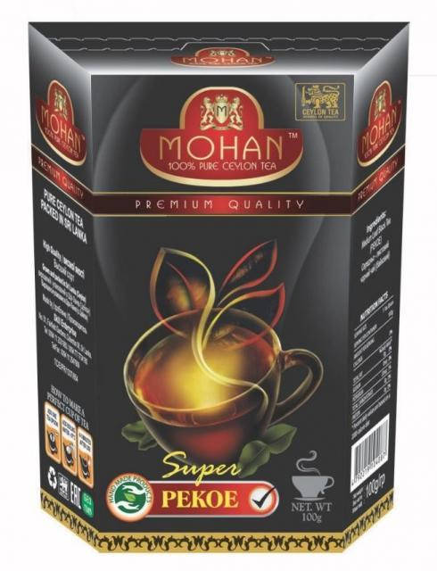 

Черный чай Super Pekoe среднелистовой Mohan 100гр