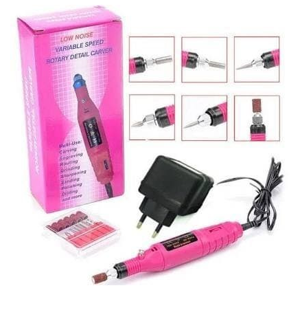 

Портативный фрезер ручка для маникюра и педикюра Velvet Smoot, фрезер машинка для снятия лака, Розовый