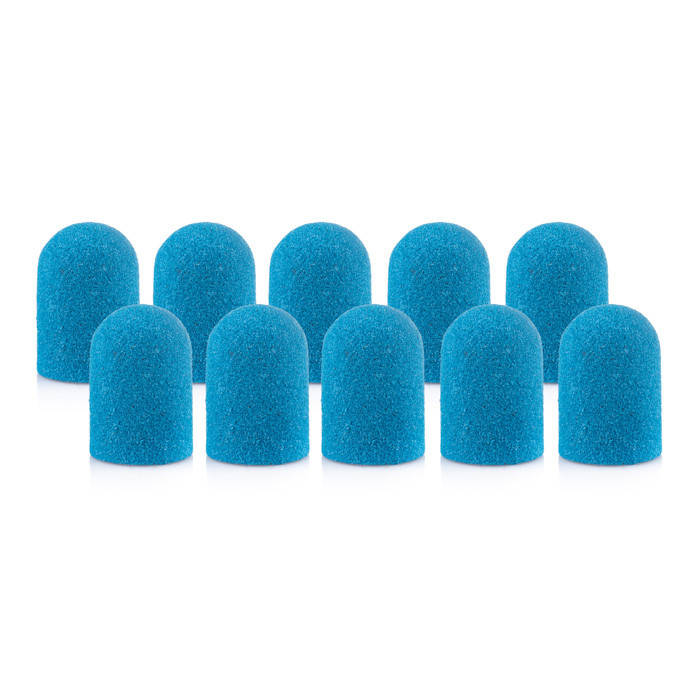 

Колпачки голубой Nail Drill для педикюра, диаметр 16мм 160грит, 10 шт