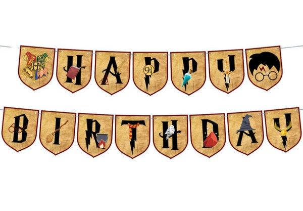 

Гирлянда бумажная "Happy Birthday" Гарри Поттер