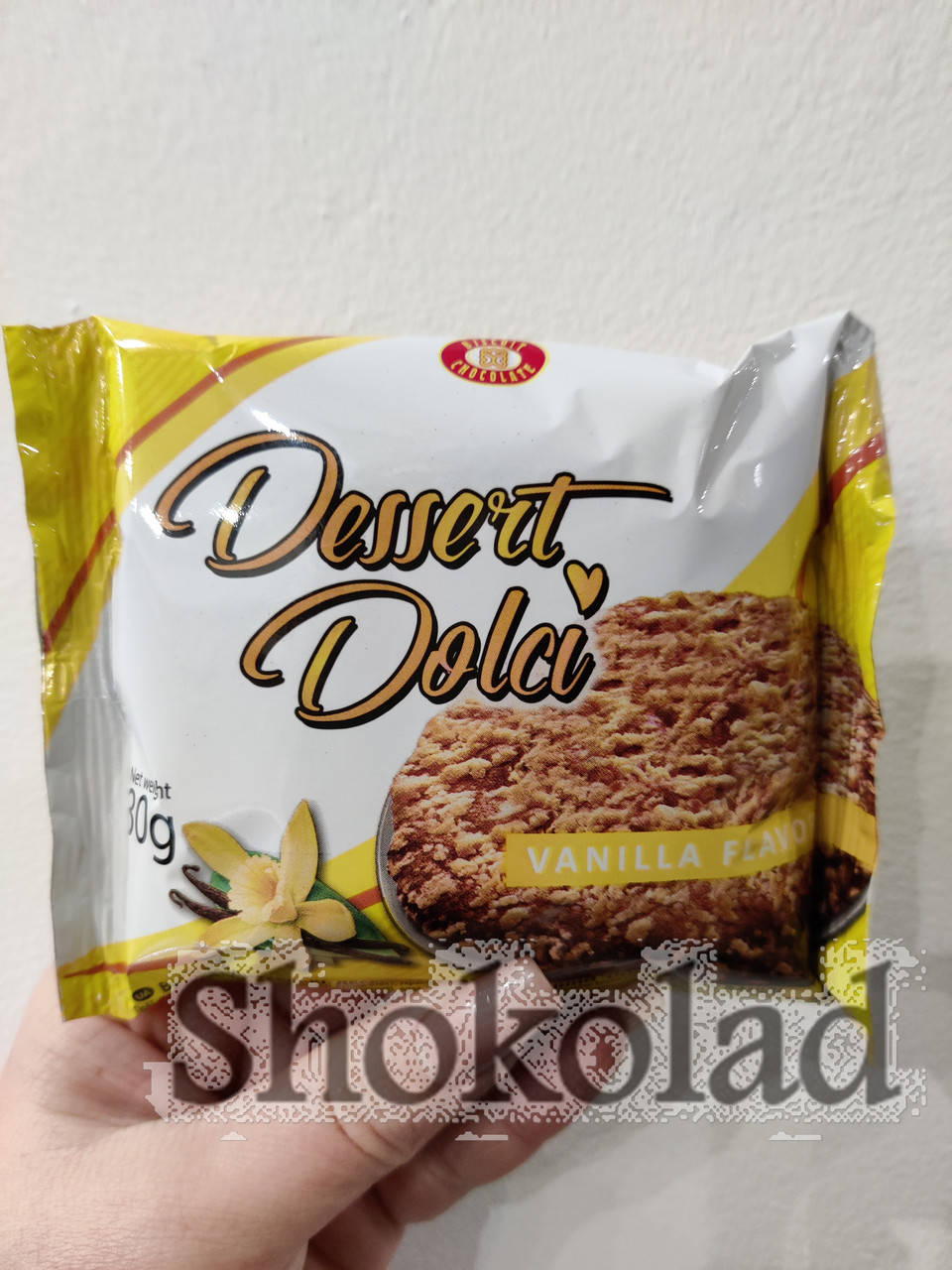 

Десерт бисквитно-песочный со вкусом ванили 80 г.