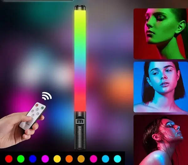 

Лампа для селфи меч Led Stick RGB для фото и видео, лампа жезл для селфи, лампа LED для блогеров с пультом