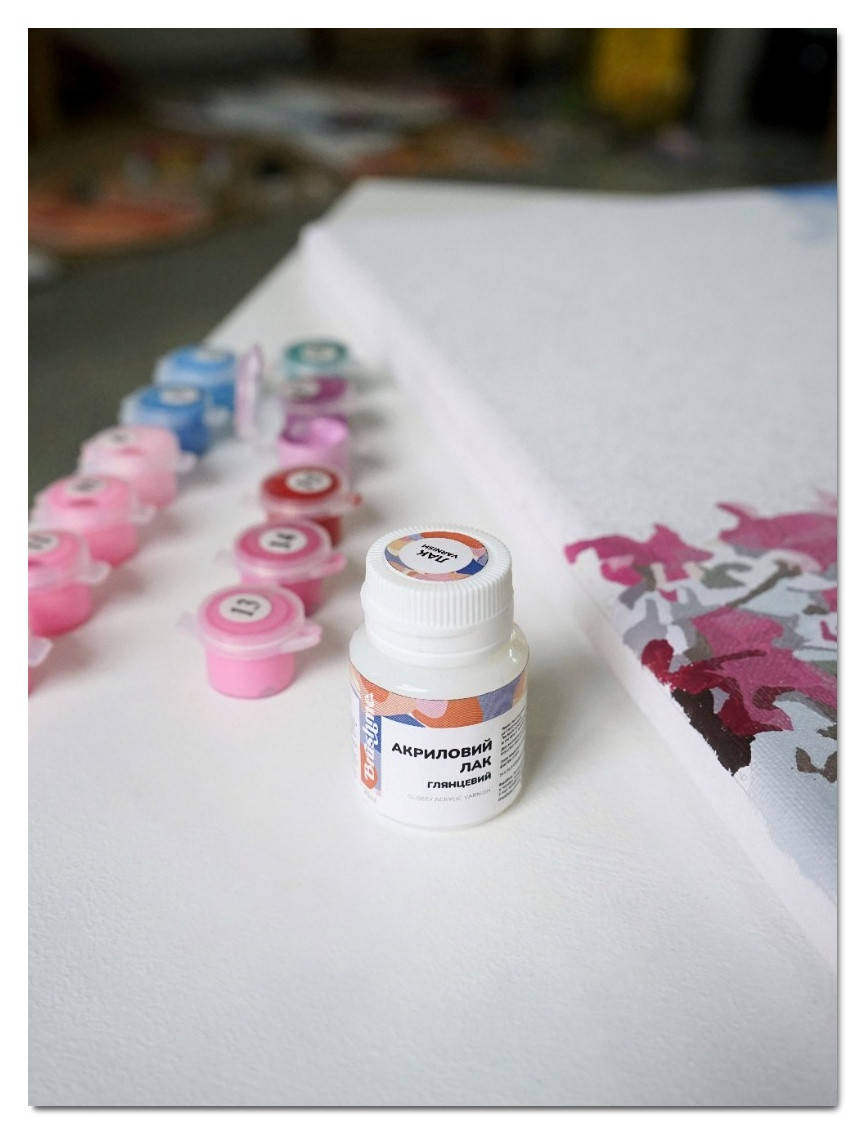 

Защитный лак глянцевый для картин по номерам (20 мл)